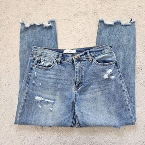 NWOT KanCan | Straight Leg Distressed Light Wash Denim Jeans, Womens 29 / 11 - Picture 1 of 5