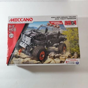 Meccano - Erector New Name 4x4 Off Road Truck Motorized Model #16212 - Picture 1 of 5