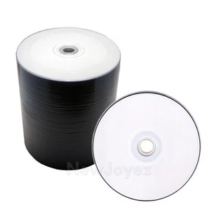 100 discos blancos imprimibles térmicamente en blanco DVD-R DVD 16X - Imagen 1 de 1