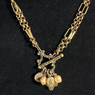 Premier Designs Bronce Estrás 2 Hilos Collar Tono Latón Convertible Foto 1 de 4