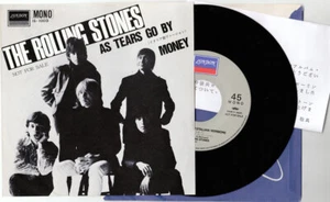 Rolling Stones Con Le Mie Lacrime London IS-1003 Japan 7" 45 PS - Promo - Foto 1 di 1