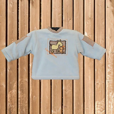 Süßer Baby-Pulli mit Pferdemotiv, Equi-Theme Baby Sweat, Pferde Pullover - Bild 1 von 2
