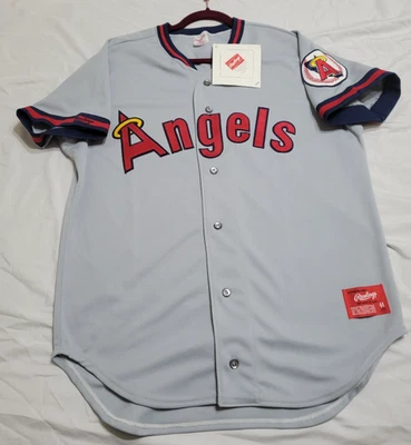 AUTHENTIC RAWLINGS 44 LARGE, CALIFORNIA ANGELS VINTAGE 1986 VINTAGE Jersey RARE! - Image 1 of 4