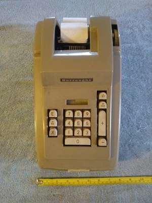 Antique S.A. Burroughs Calculator 110-130V 60 Watt Made In France For Parts  - Image 1 of 4