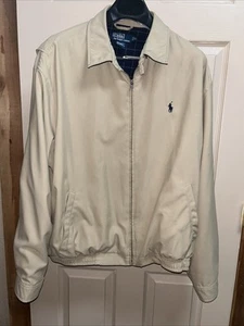Polo Ralph Lauren Herren Full Zip Bomberjacke Gr. XL hellbraun Golf Outdoor Sport - Bild 1 von 9