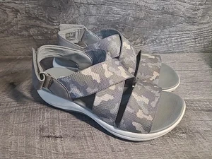 Clarks Cloudsteppers Sportsandalen Damengröße 6,5 grau Stretch Camouflage verstellbar - Bild 1 von 6