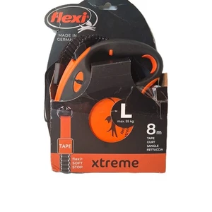 Flexi Xtreme 8m große Bandleine schwarz/orange Hunde bis 55 kg - Bild 1 von 5