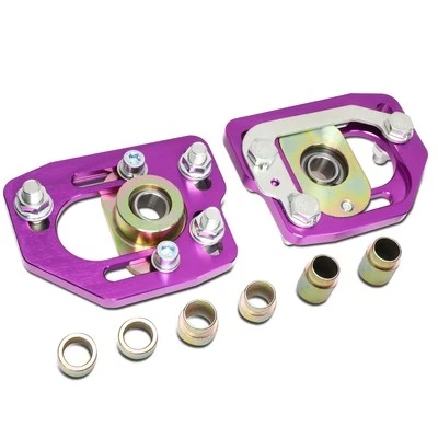 Ajuste 90-93 Ford Mustang delantero ajustable +/-3.0 inclinación +/-2.0 placa giratoria púrpura Foto 1 de 4