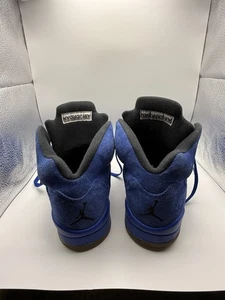 Jordan 5 Men's Suede Sneakers Blue Size 8.5 2017 No Box pre owned  - Picture 1 of 19