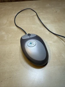 RARE Logitech Mouseman Dual Sensor Optical USB Wheel Mouse M-BL63B Corded - Picture 1 of 10