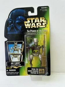 Star Wars Green Carded ASP-7 Droid Action Figure power of the force - Picture 1 of 6