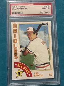 Cal Ripken JR. 1984 Topps Baseball All-Star Card #400 PSA 9 Mint Orioles HOF - Bild 1 von 3
