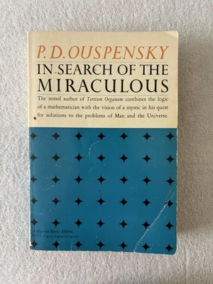 Vintage SC Book: IN SEARCH OF THE MIRACULOUS, P.D. Ouspensky, 1949 Foto 1 de 4