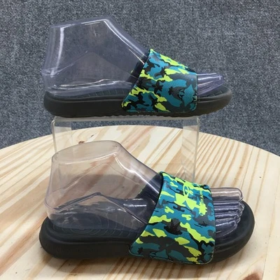 Sandalias Under Armour Juveniles 3 Ansa Gráfico Deslizable Azul Verde Sin Cordones 3024438-300 Foto 1 de 4