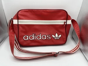 Adidas Tasche Schultertasche Umhängetasche Rot Red Vintage Retro | ca. 30x40 cm - Bild 1 von 8