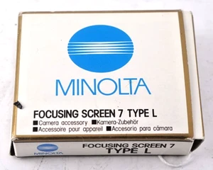 Minolta Focusing Screen 7 Type L - With Box – Great Condition for Camera - Picture 1 of 1
