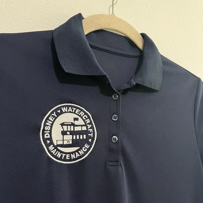 Disney Watercraft Maintenance Cast Member Polo Uniform Costume Prop Size Small S - Image 1 of 4