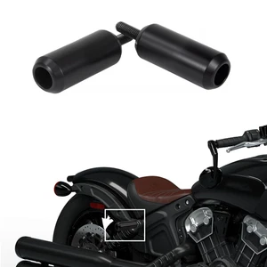 4 " Striped Shock Slider Crash Bar For Indian Scout Bobber Icon ABS 2020-2024 - Foto 1 di 7