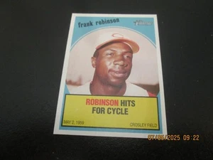 FRANK ROBINSON 2008 TOPPS HERITAGE FLASHBACKS ROBINSON HITS FOR CYCLE CARD #BF6 - Picture 1 of 2