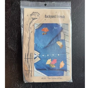 Backyard Friends #250 Colors of Fall Applique Pattern with Felted Wool Kit UNCUT - Picture 1 of 3