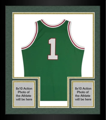 Framed Oscar Robertson Bucks Signed Mitchell & Ness 1970-71 Authentic Jersey - Image 1 of 4