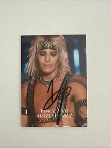Vince Neil signed Trading Card MOTLEY CRUE LEAD SINGER handsigniert BAS BK19352 - Bild 1 von 4