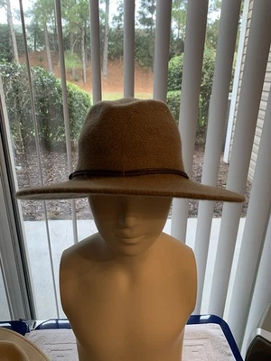 Universal Thread  Beige Wool Blend Fedora Hat One Size - Изображение 1 из 4
