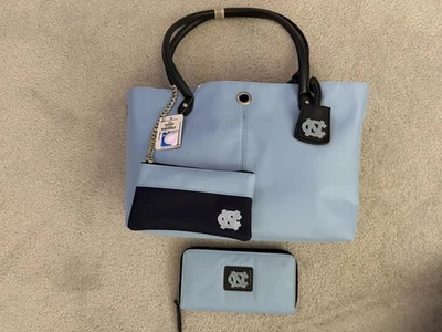 North Carolina Tar Heels Licensed NCAA  Pamela Handbag & Debbie Wallet - Image 1 of 4
