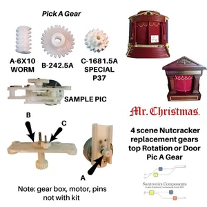Mr Christmas 4 Scene Nutcracker Suite Gear Box Parts  (UNIT NOT FOR SALE) - Picture 1 of 2