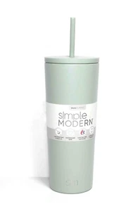 Simple Modern Sage Insulated Tumbler w/ Lid and Straw 24oz NEW with minor rubs - Picture 1 of 8