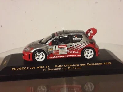 ixo ram208 peugeot 206 wrc rally criterium des cevennes 2005 n.bernardi 1:43 - Immagine 1 di 4