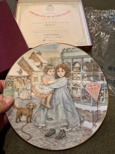 Royal Worcester Plate “Signed” Christmas Love Prevention Of Cruelty To Children - Picture 1 of 12