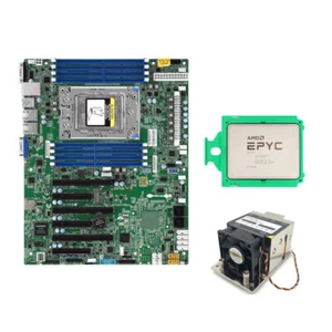 Supermicro H11SSL-i Mainboard+AMD EPYC 7642 CPU 48 Cores + 2U Cooler - Bild 1 von 6