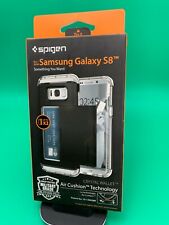 Original Spigen Crystal Wallet Case for Samsung Galaxy S8 Color Black