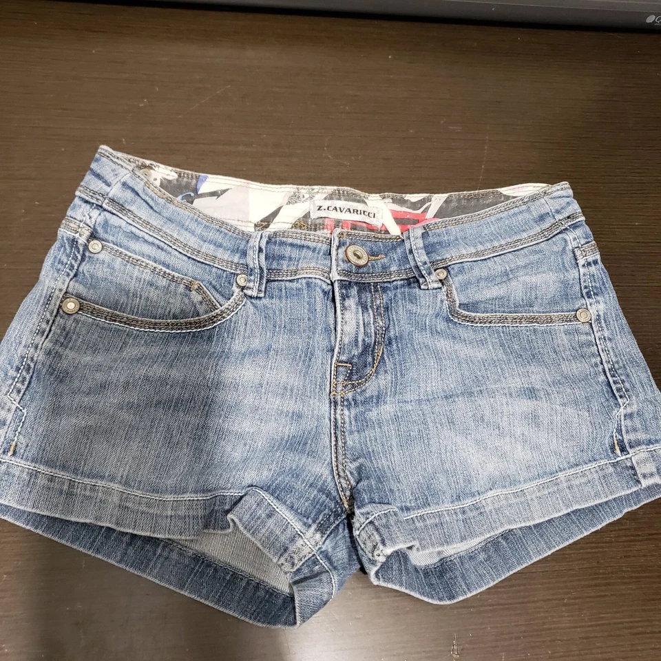 Pantalones Cortos Z. Cavaricci Azul Denim Mezcla de Algodón Elastizados Junior/Delgados Para Mujer 7 Foto 1 de 4