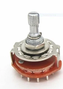 2PCS PACK 2P6P Two Pole Six Position Rotary Wafer Switch USA SOLD AND SHIP - Picture 1 of 6