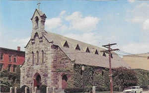 Vintage Massachusetts Chrome Postcard Lawrence Grace Episcopal Church - Picture 1 of 2
