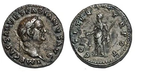 Vespasien Denier COS ITER TR POT +70 Rome RCV.2284 - Picture 1 of 1
