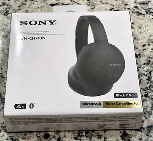 Sony WH-CH710N Wireless Over-Ear Headphones - Black-New Seal - Picture 1 of 5