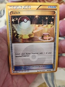 Pokemon Switch Trainer Gold Holo Rare Primal Clash 2015 163/160 NM/M - Picture 1 of 5