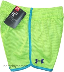 Under Armour Shorts Girls Active Wear Sports Athletic Summer Short Trouser - Picture 1 of 5