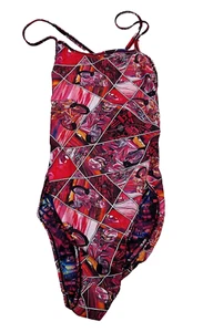 SPEEDO Womens One Piece Swimming Costume Rameniki Flip Reverse 1Pce Af UK 12 48 - Picture 1 of 2
