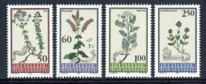 LIECHTENSTEIN 1993 COMO NUEVO JUEGO #1009-12 PLANTA DE FLORES DE PRADO ¡SALVIA OREGAN! KK30 - Imagen 1 de 2