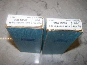 Lote de 2 pares de bisagras de puerta National Hardware 512RO, culatas de latón opaco de 3-1/2"  - Imagen 1 de 3