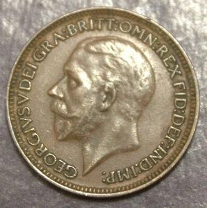 1927 Farthing King George V Great Britain Coin XF World Lot F34 - Picture 1 of 2