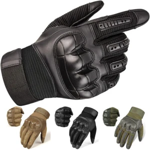 Tactical Full Finger Gloves Army Police Military Shooting Paintball Combat Work - Picture 1 of 16