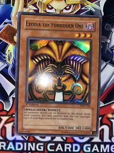 Yugioh 2002 Exodia The Forbidden One 1st Edition LOB-124 Ultra Rare NM 🔥 - Picture 1 of 12
