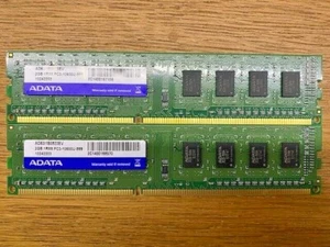 4Gb ADATA (2x2GB) DDR3 1RX8 PC3-10600U-999 AD63I1B0823EV MEMORY RAM ADATA DDR3 - Picture 1 of 1