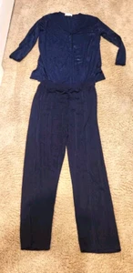 Tiffany's Closet Loungewear - Pyjama - Damen marineblau Größe M Oberteil & großes Unterteil - Bild 1 von 6