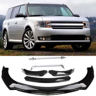 Kits divisor de lábios e hastes de apoio de suspensão preto brilhante para Ford Flex 2009-2019 - Imagem 1 de 4